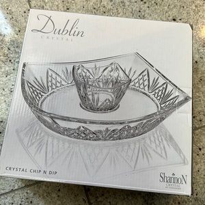 Shannon Crystal by Godinger - Chip and Dip Bowl